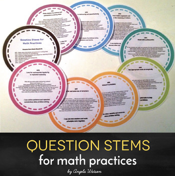 Preview of Question Stems for Common Core Math Practices
