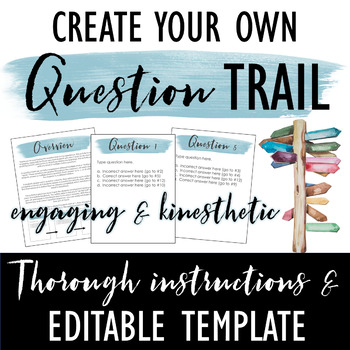 Preview of Question Trail Template #1: Engaging Kinesthetic Activity for ANY Subject!