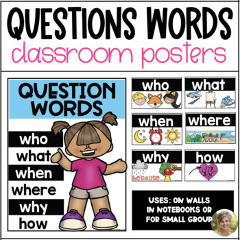 Preview of Question Words for Readers How to Ask Question Posters for Kindergarten & First