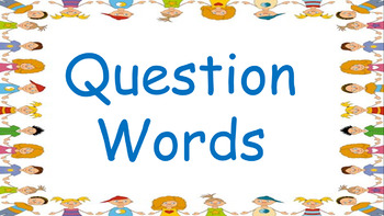Preview of Question Words