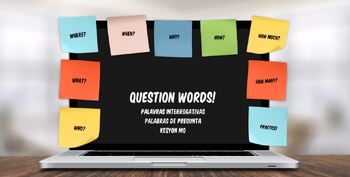 Preview of Question Words Intro (ESL/EL/ELL)