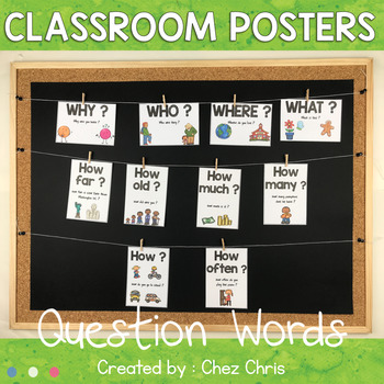 Preview of Question Words Posters