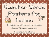Question Words Posters with Spanish Question Words