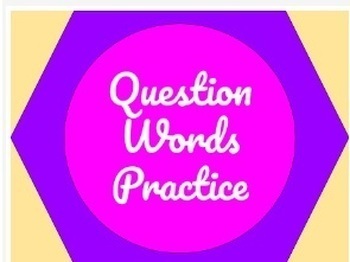 Preview of Question Words Practice in Spanish