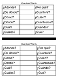 Question Words / Spanish I Interactive Notebook