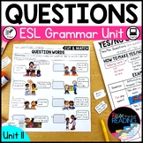 Question Words and Yes No Questions - Grammar Unit for New