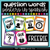 Question Words in Spanish  Posters - Freebie