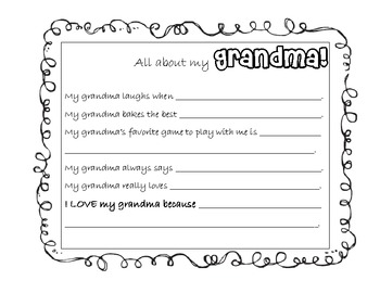 Mother's Day- Questionnaire for Mom/Grandma by 2nd Grade Lemonade