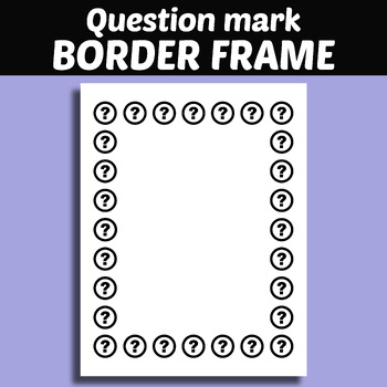 question mark border