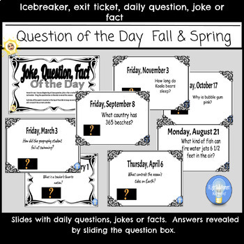 Preview of Question of the Day - All School Year