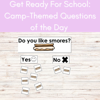 Preview of Question of the Day Camp-Themed