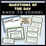 Question of the Day Cards Wall Set - 30 Days of Back to Sc