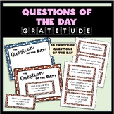 Question of the Day Cards Wall Set - 30 Days of Gratitude 