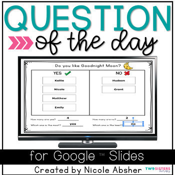 Preview of Question of the Day For Google Slides™ | Preschool PreK Kinder & Speech Therapy