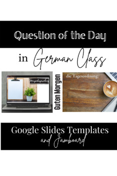 Preview of Question of the Day German Slides & Jamboard