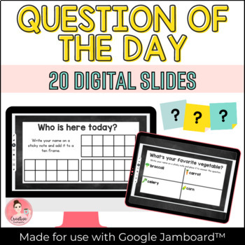 Preview of Question of the Day Interactive Activity with Google Jamboard™