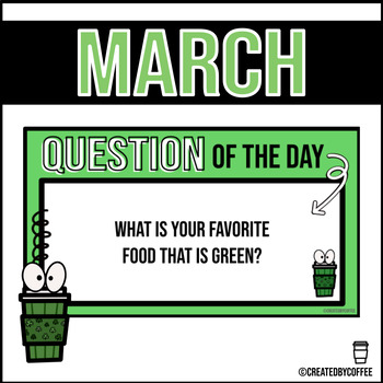Preview of Question of the Day (March)