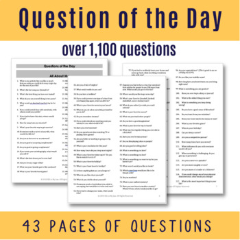 Preview of Question of the Day- Over 1,100 Questions!
