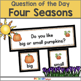 120 Questions of the Day for Seasons for Graphing and Atte