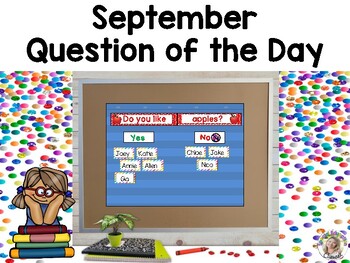 Question of the Day {September} by Special Education Clubhouse | TPT