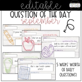 Question of the Day - September - Editable