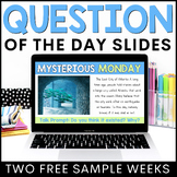 Question of the Day Google Slides TWO FREE Weeks | Morning