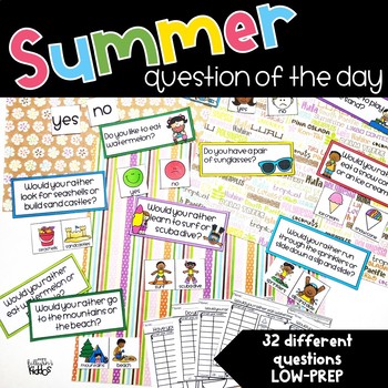 Question of the Day | Summer | by Barbara Kilburn | TpT