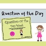 Question of the Day/Week - Colour themed for Kindergarten 