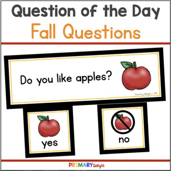 Fall Question of the Day Graphing Questions by Primary Delight | TpT