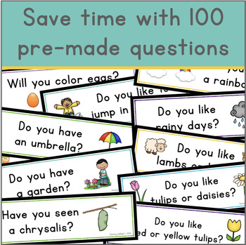 Spring Question of the Day for Preschool, Kindergarten and 1st Grade