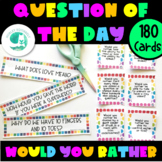Question of the Day AND Would You Rather Cards (Total of 1