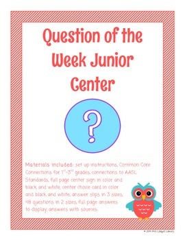 Preview of Question of the Week Junior Library Center