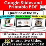 Question of the day_ 190 Questions Google Slides and PDF P