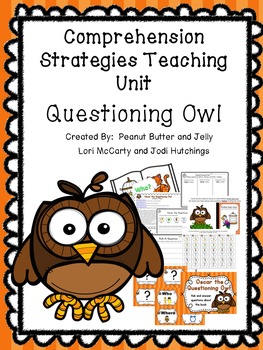 Preview of Questioning Owl - Reading Comprehension Strategy Teaching Unit - Beanie Baby