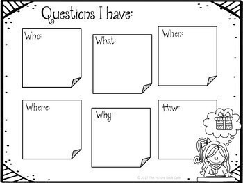 Questioning-Reading Strategies Packet by The Picture Book Cafe | TpT