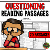Questioning Reading Passages Worksheets (Comprehension Ski