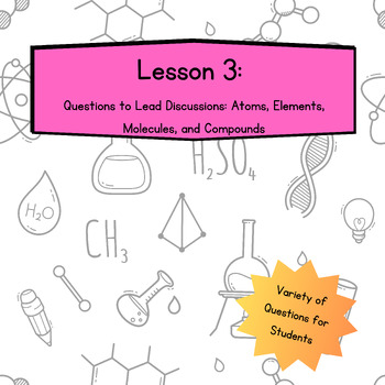 Preview of Questioning to Lead Discussion: Atoms, Elements, Molecules, and Compounds