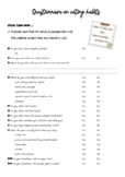 Questionnaire on eating habits, diet, nutrition, health