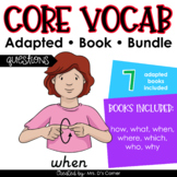 Questions Core Vocabulary Adapted Book Bundle [Level 1 and