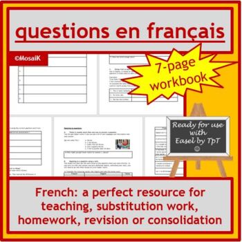 Preview of Questions French en français