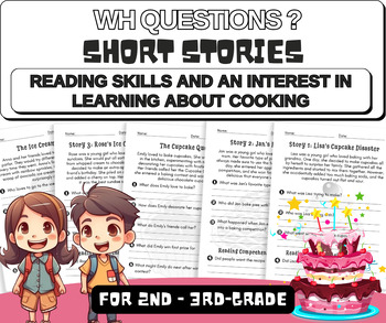 Preview of Questions Short Stories: Enhancing Critical Thinking Skills for 2nd - 3rd Grades