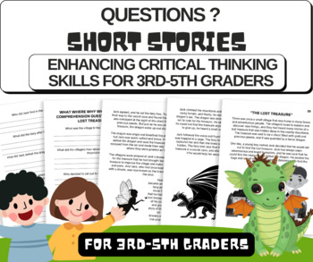 Preview of Questions Short Stories: Enhancing Critical Thinking Skills for 3rd-5th Graders