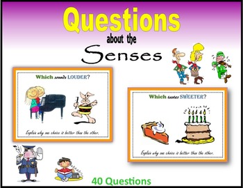 Preview of Questions about the Senses - A Game of Making Choices