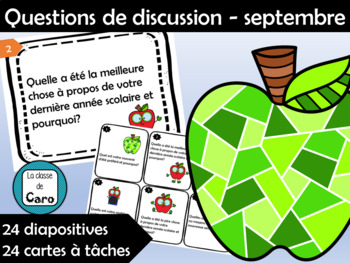 Questions de discussion - septembre