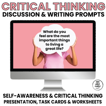 Preview of Questions for Critical Thinking | Discussion & Writing Prompts