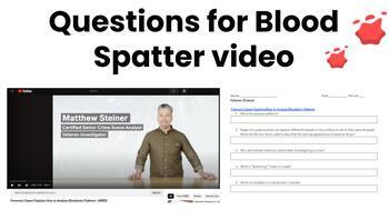 Preview of Questions for WIRED Blood Spatter Video