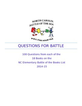 Preview of Questions from Every Battle of the Books 2015 Book!