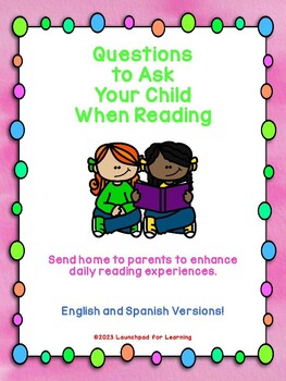 Preview of Questions to Ask Your Child When Reading