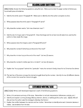 Questions w/Answer Key & Worksheet for A. Tan's "Fish ...