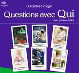 Qui 80 cartes à image Autisme ABA Orthophonie Français Que